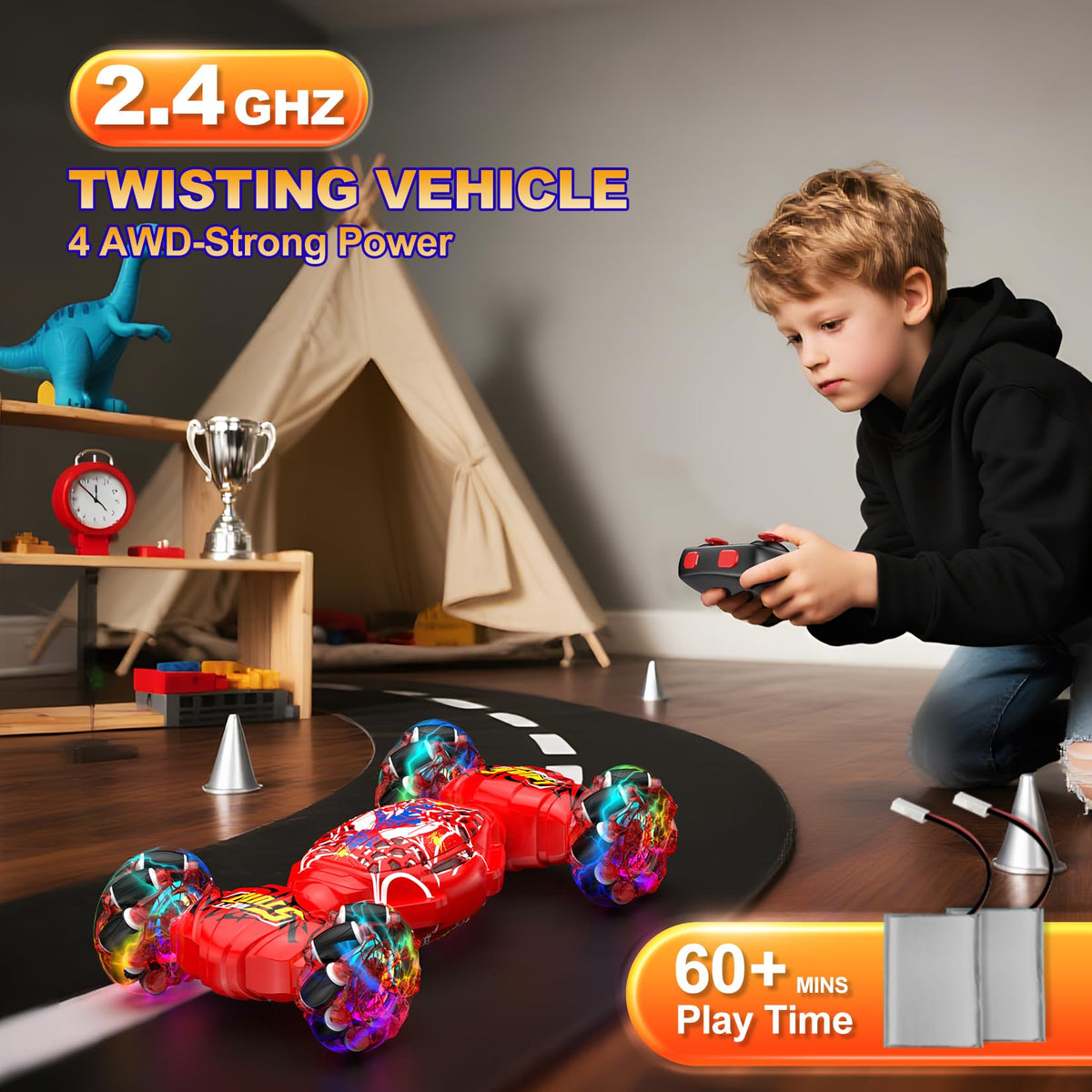 Nikuku gesture wristband lets kids trigger stunts with simple hand movements.
