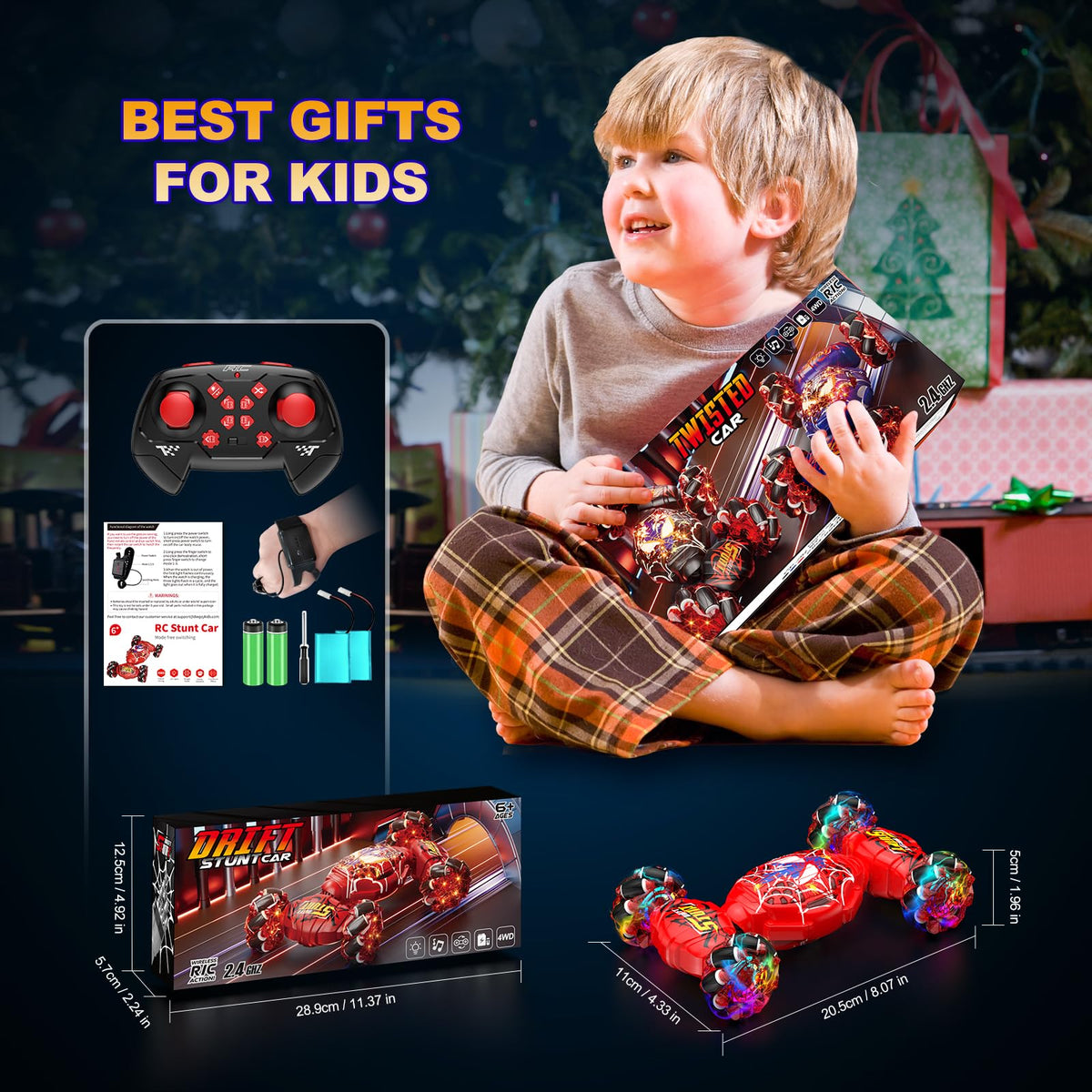 Nikuku gift-ready RC car ideal for birthdays or holidays.