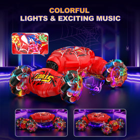 Nikuku RC car LED lights create a bright display for night play.