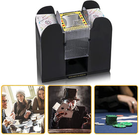 Nileole 6-deck shuffler side view highlighting slim profile for storage