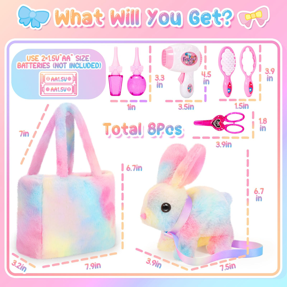 NINAOR cleaning supplies set enhances realistic pretend pet care