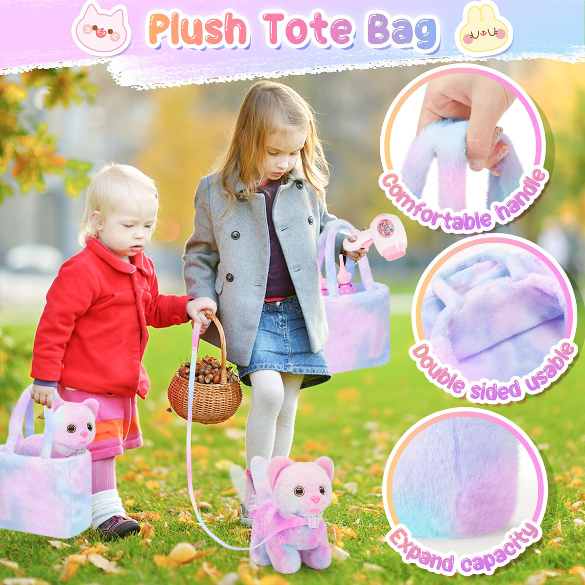 NINAOR plush mirror encourages kids to check outfits and grooming.