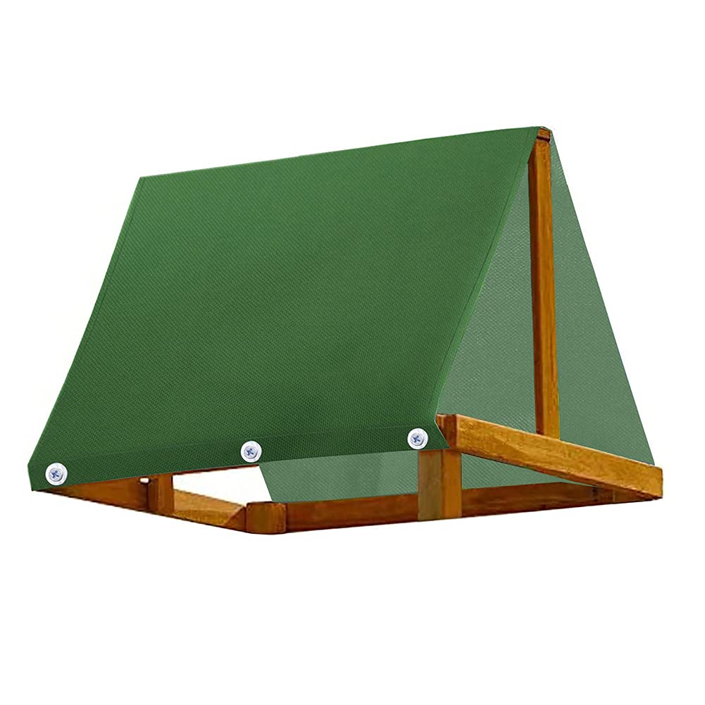 NINEFOX swing canopy waterproof cover shielding a playset from rain and sun.
