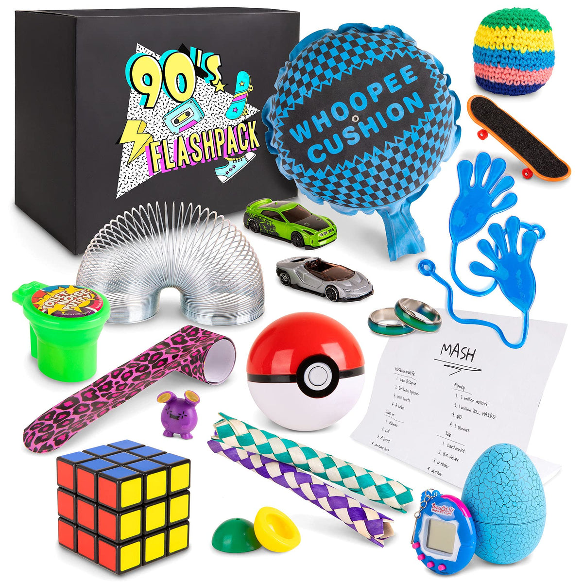 Nineties Flashpack fingerskateboard—compact retro toy for desk, classroom nostalgia, and quick tricks.