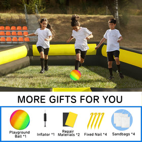Ninghaovov pit entry with Velcro closure prevents ball escape during play.