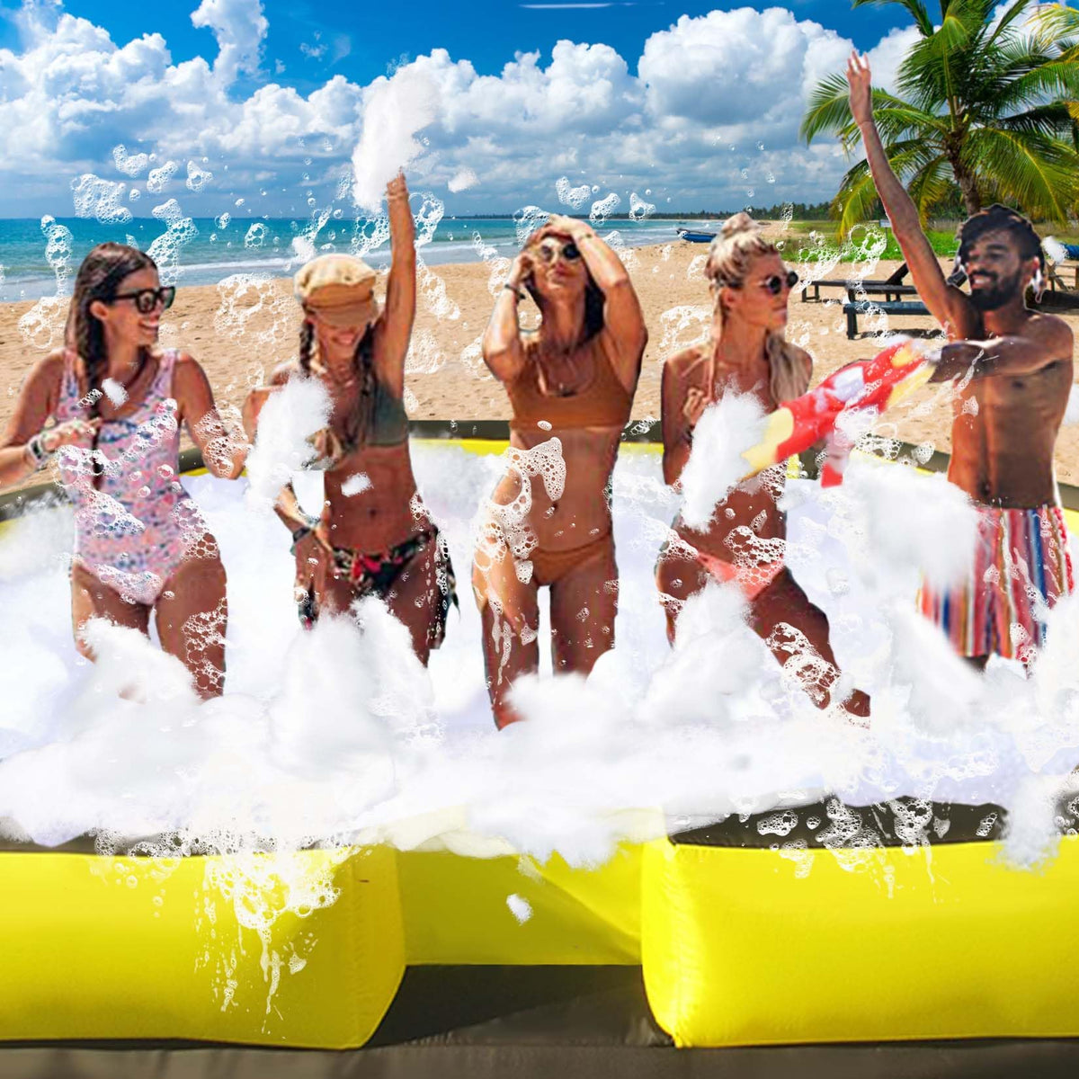 Ninghaovov inflatable pit is ideal for outdoor family games and events.