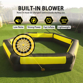Ninghaovov 17ft Gaga Ball Pit uses durable oxford fabric for long-lasting use.