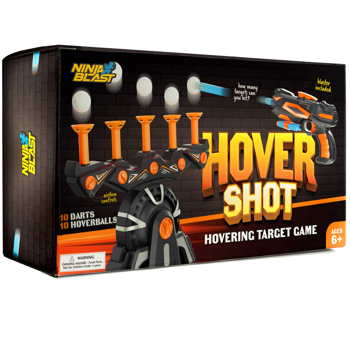 Ninja Blast HoverShot safety tested to meet kid-friendly standards.