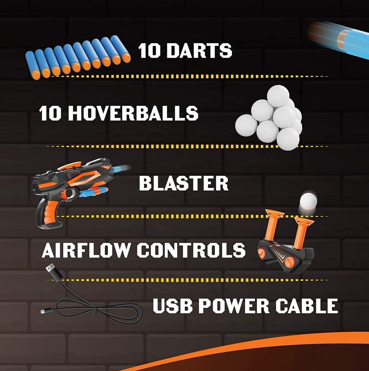 Ninja Blast HoverShot USB power cable enables cable-powered sessions.