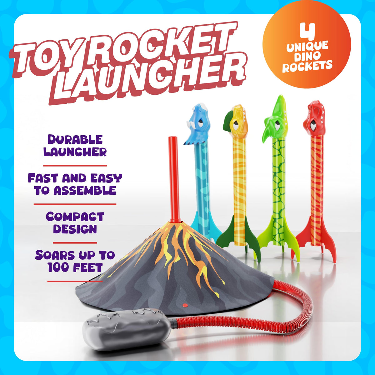 Ninja Blast kids outdoor play session with dinos and rockets.
