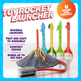 Ninja Blast kids outdoor play session with dinos and rockets.