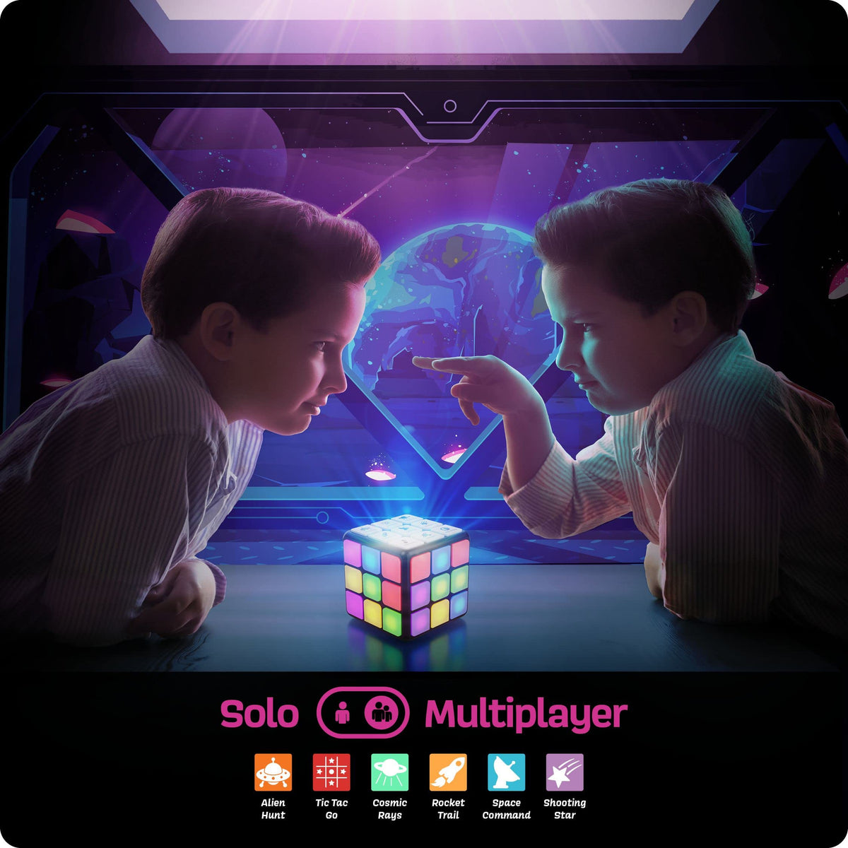 Ninja Blast space race game play scene promotes solo or group challenges