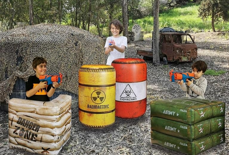 NINOSTAR sandbags barrier inflatable provides realistic cover