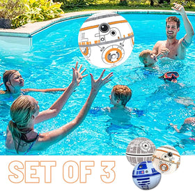 NINOSTAR outdoor party beach ball for pool play with bright colors and toss games.
