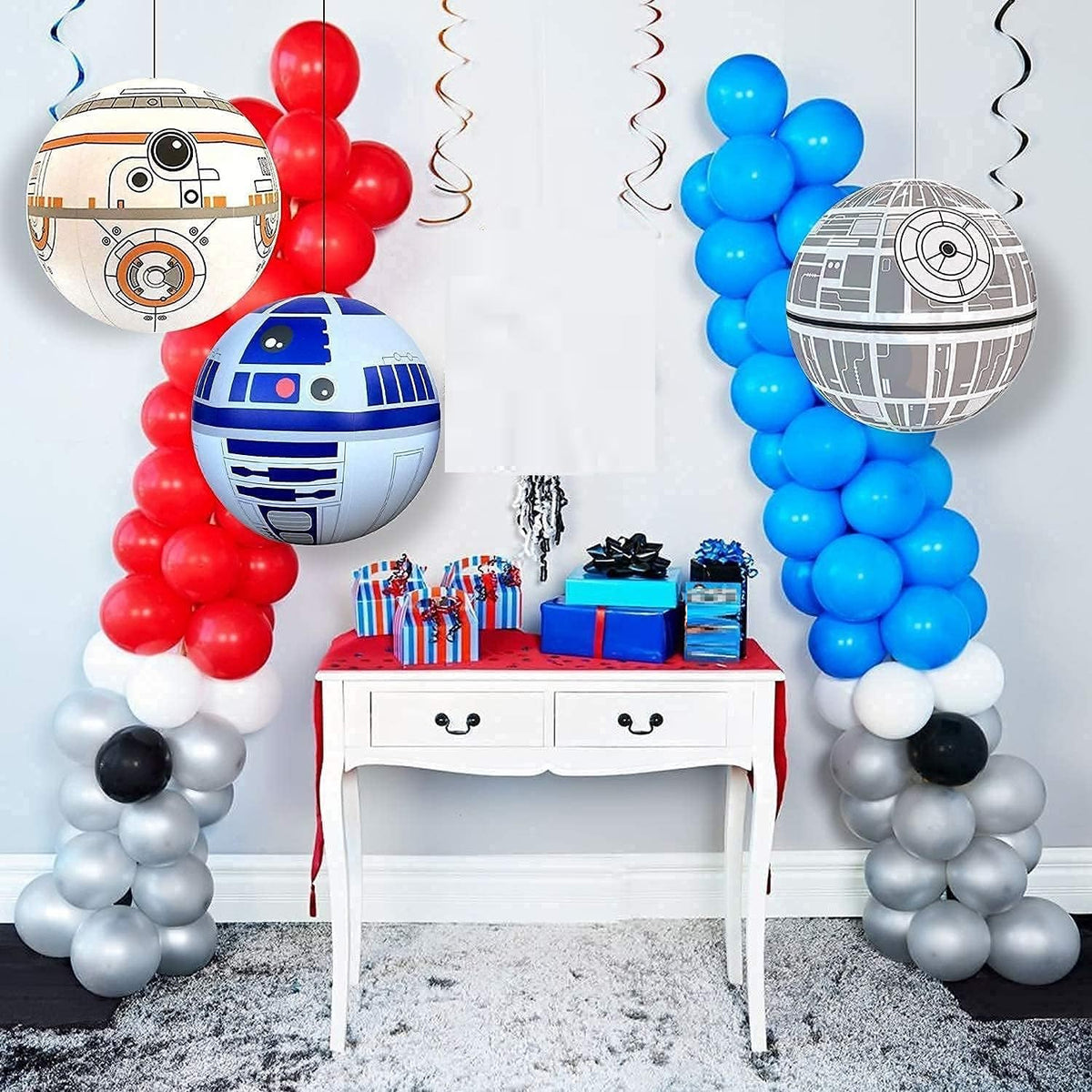 NINOSTAR party ornament beach ball 14-inch enhances themed events and photos.