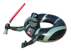 NINOSTAR pool float with astro-ship graphic ideal for sunny lounging.
