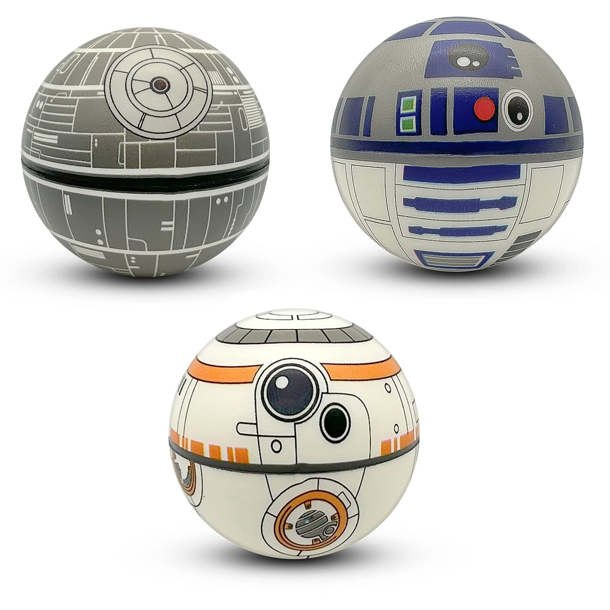 NINOSTAR stress spheres trio with vibrant designs for tactile calm