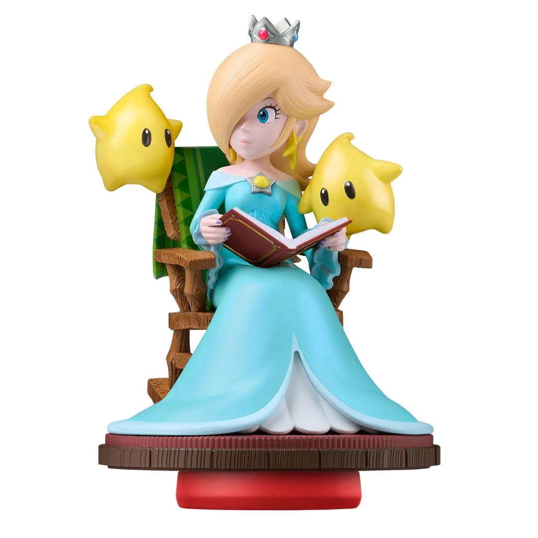 Nintendo Amiibo Rosalina and Luma side view, perfect for display and NFC-enabled play