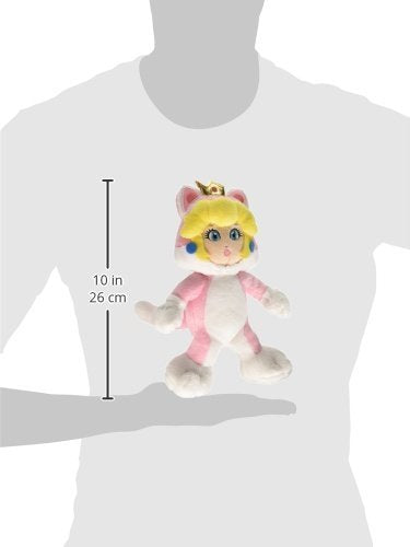 Nintendo Cat Peach plush close-up highlights silky fur and adorable face for display or gifting.