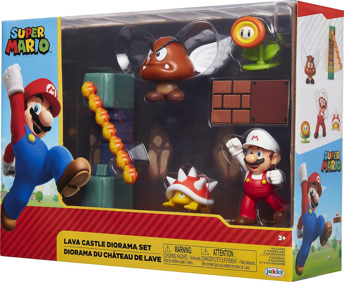 Nintendo Exclusive accessories enhance the lava castle diorama experience