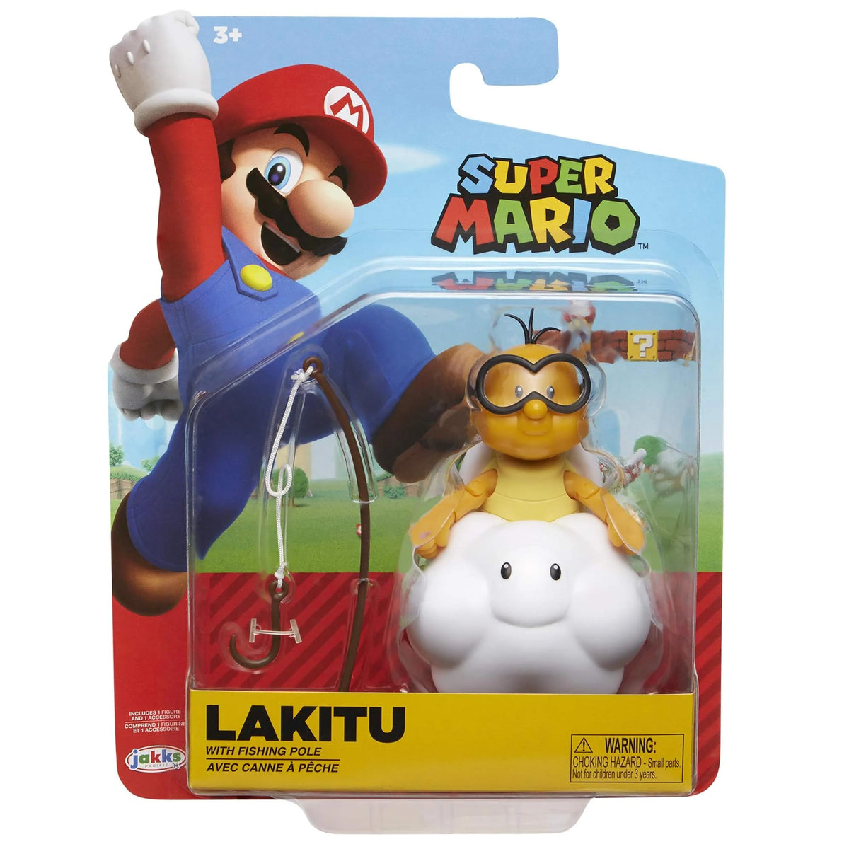 Lakitu with fishing pole accessory for dynamic action in scenes