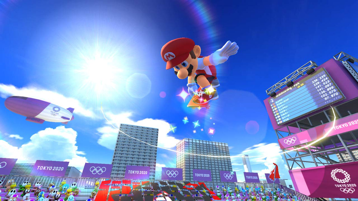 Olympic arena visuals with vibrant, Olympic-inspired setting