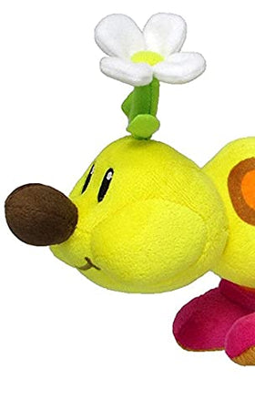 Nintendo Super Mario Bros All Star Wiggler plush side view, ideal for collectors