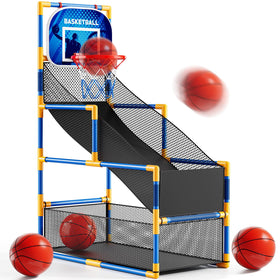 NIPLOOOW Arcade Basketball Set assembled for action-packed indoor fun and family play.