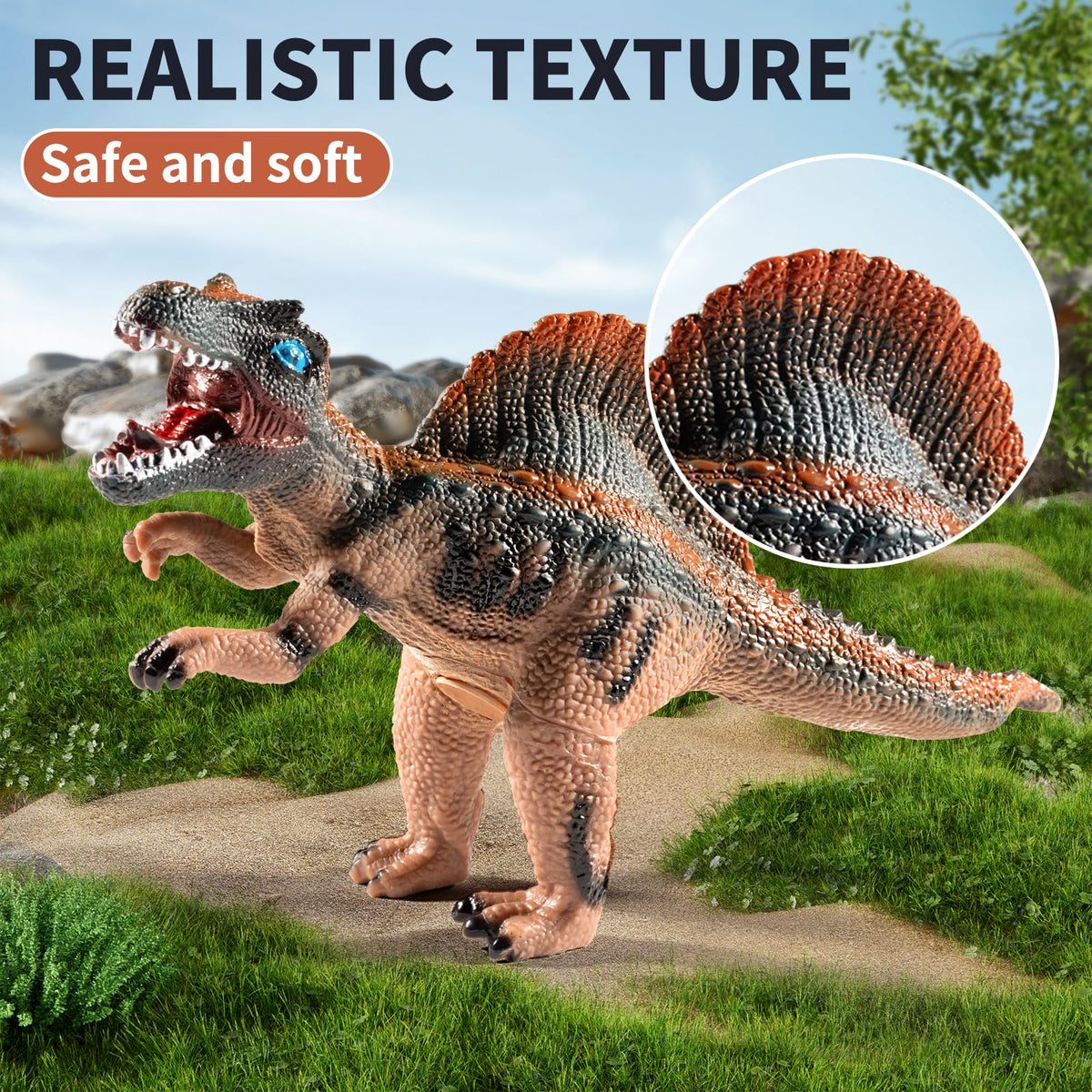 NIPLOOOW Brachiosaurus jumbo figure for room display and narrative play