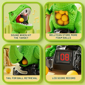NIPLOOOW dinosaur LCD score display tracks points during friendly play.