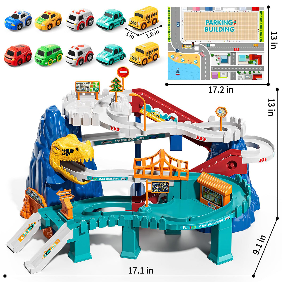 NIPLOOOW car ramp track promotes hand-eye coordination