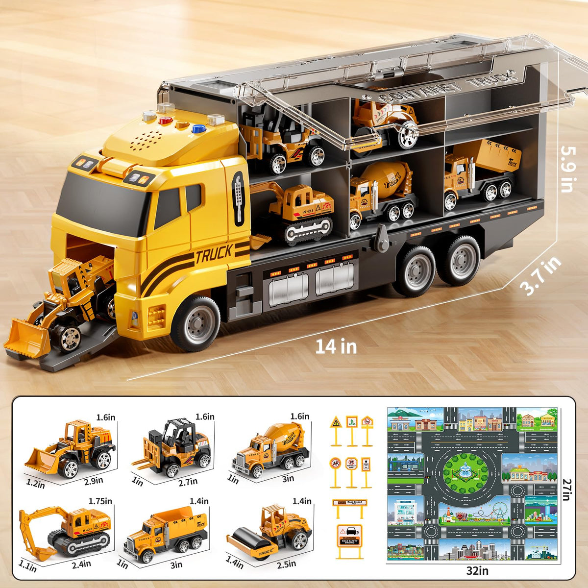 NIPLOOOW dump truck toy offers tactile exploration and outdoor sandbox fun.