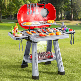 NIPLOOOW large outdoor pretend kitchen area with the 2-layer grill for group play.