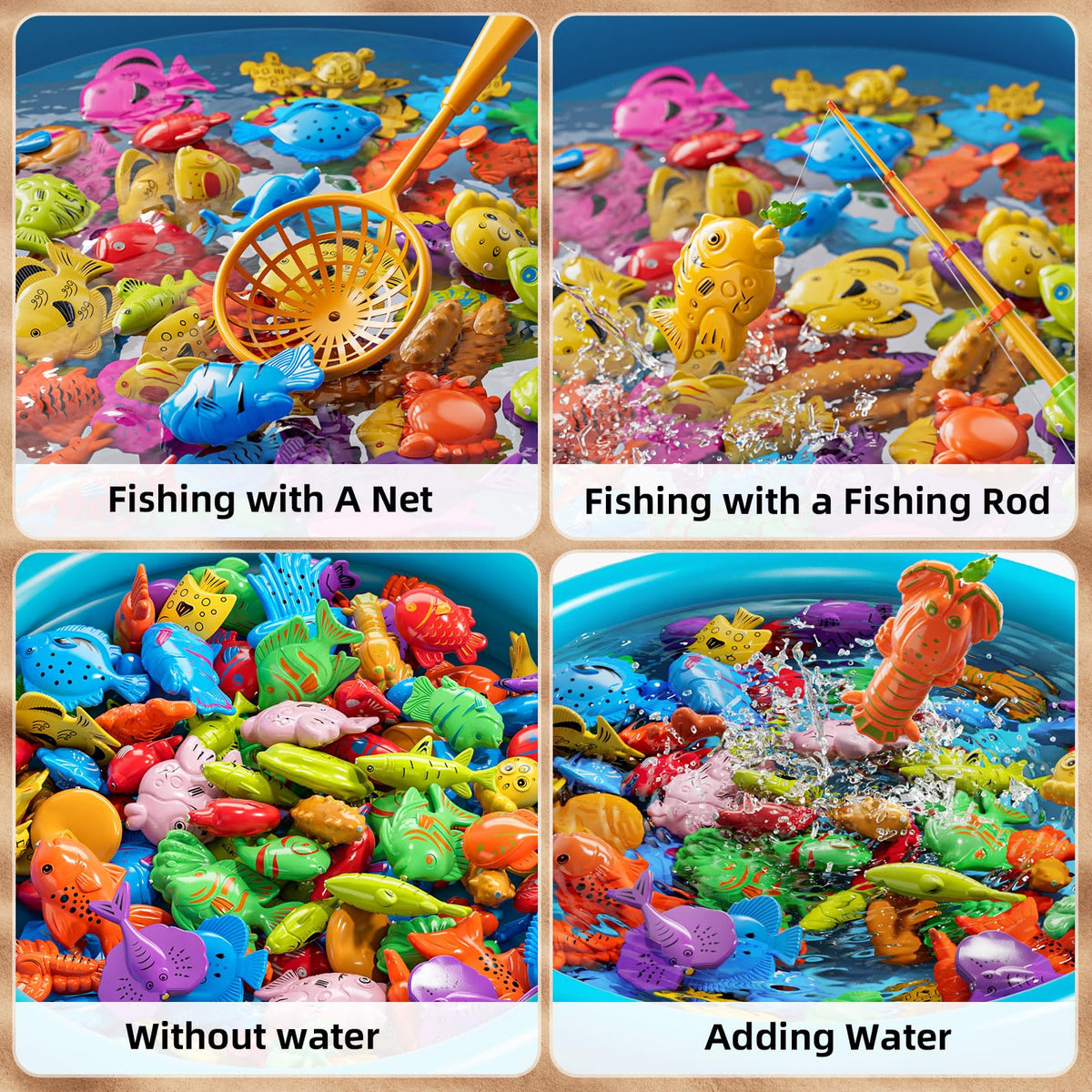 NIPLOOOW magnetic fishing rods for precise catching and practice.