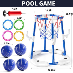 NIPLOOOW pool basketballs set for varied pool games and throws