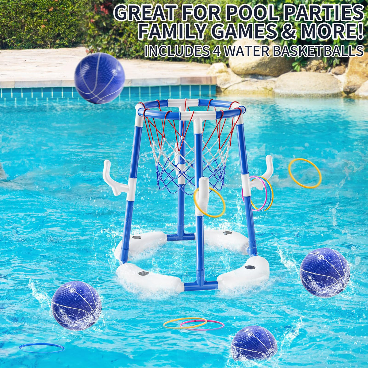 NIPLOOOW ball pump enabling quick inflations for pool play
