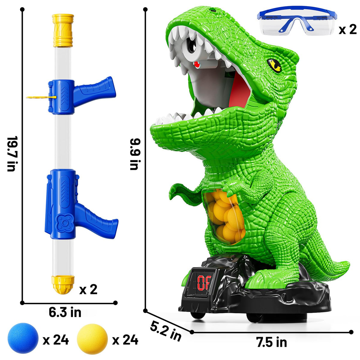 NIPLOOOW popper launchers set, easy to aim for safe foam ball battles.