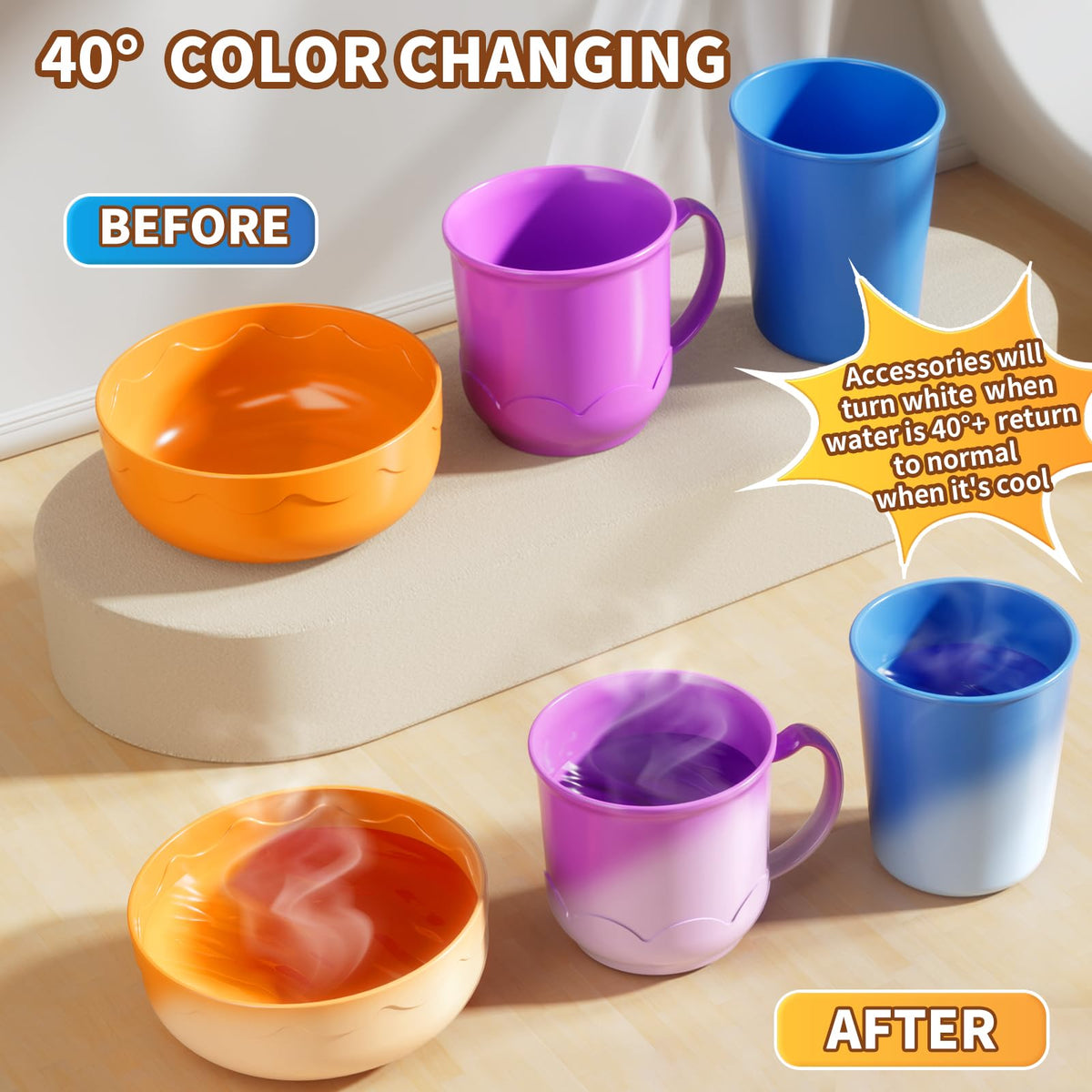 NIPLOOOW ABS plastic construction with smooth edges ensures safe play.