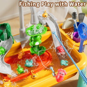 NIPLOOOW role‑play kitchen accessories laid out for kids' learning experiences.