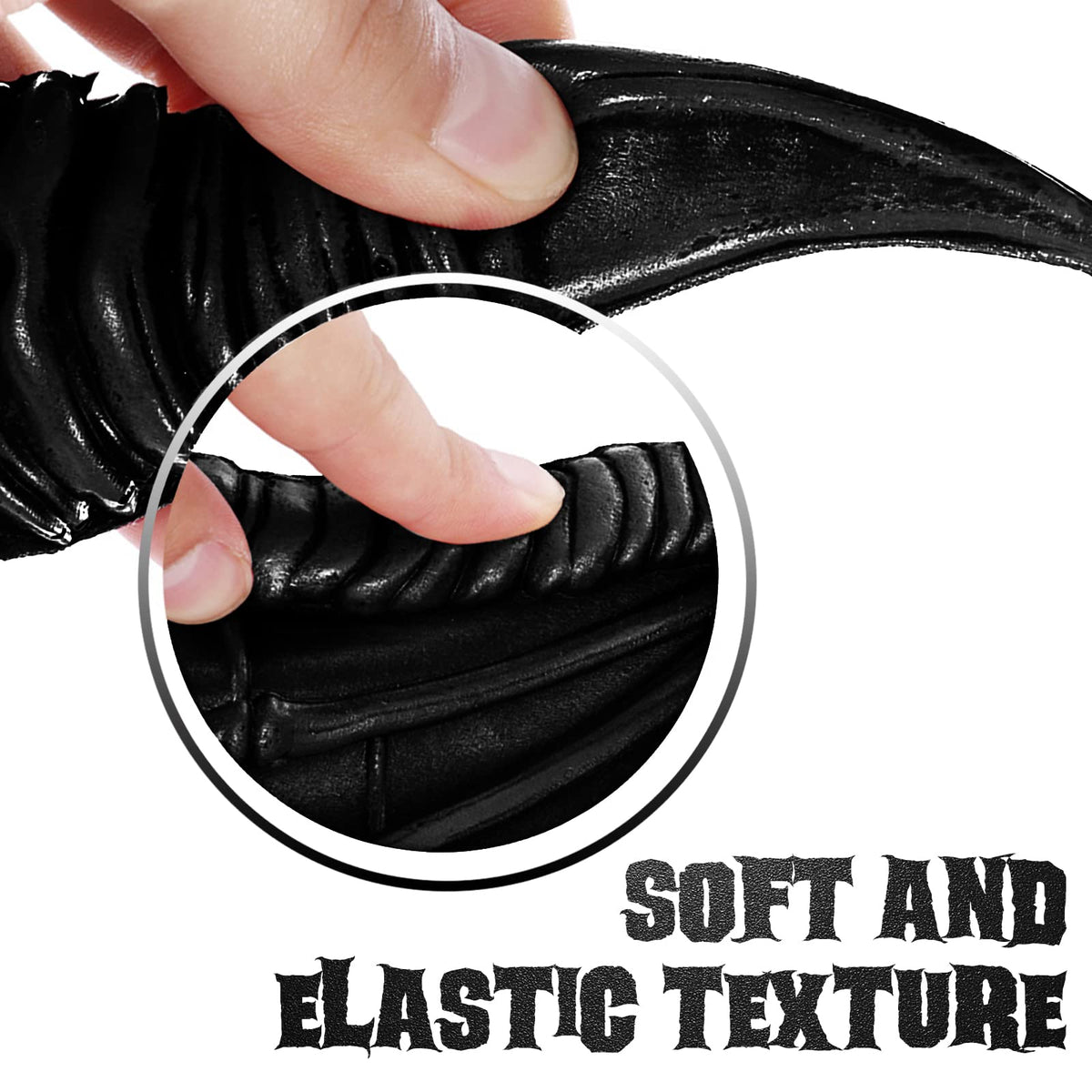 Nirvany Dragon Costume elastic strap closeup for secure fit