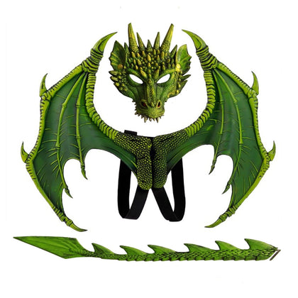 Nirvany Dragon Costume wings extended for vivid play and imaginative flight