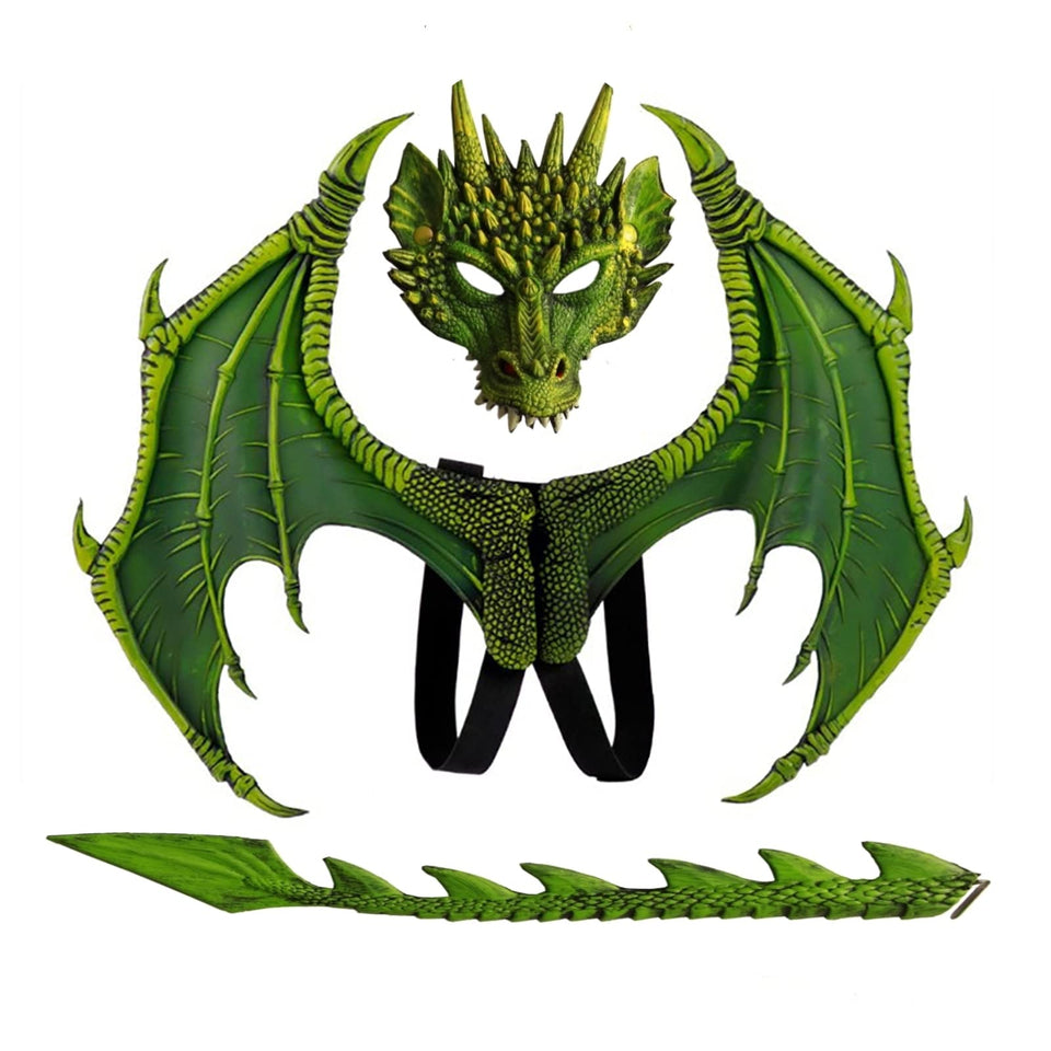 Nirvany Dragon Costume wings extended for vivid play and imaginative flight