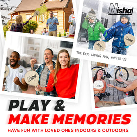 Nisha paddle ball set ideal for beach, park, or backyard games.