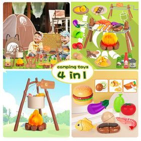 NisKaqsn kids camping toys packaged, a complete gift idea for young explorers.