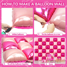 NISOCY double-sided backdrop balloons for versatile looks without extra pieces.