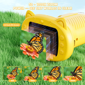 Nisumkey kids microscope screen view enables easy classroom observations.
