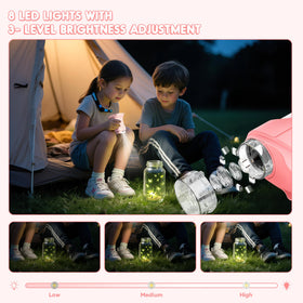 Nisumkey Wonderquest built-in 8 LED lights for clear images in any light.