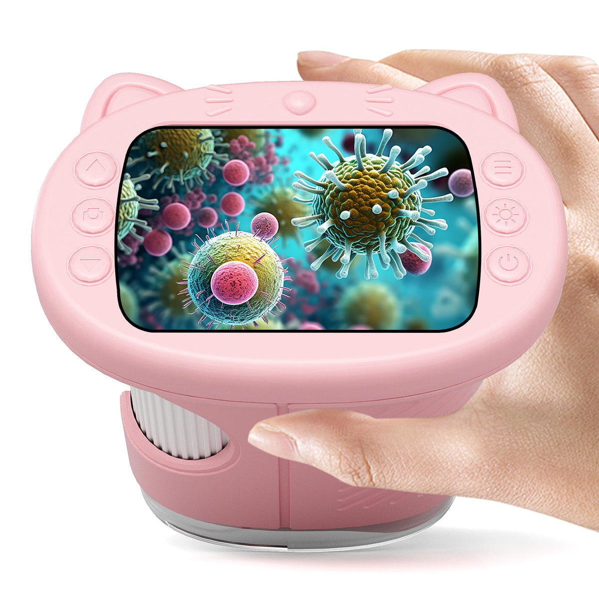 Nisumkey Wonderquest front view microscope for kids boosts curiosity and STEM exploration.