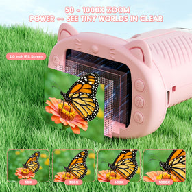 Nisumkey Wonderquest 2-inch IPS screen display for instant specimen viewing.
