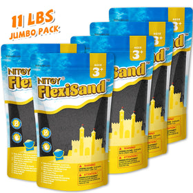 NiToy FlexiSand color packs organized for quick setup